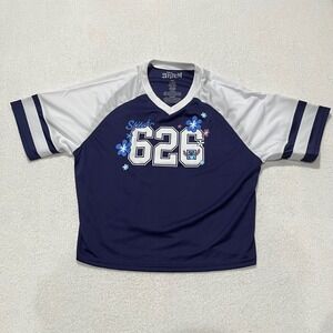 NEW!! Disney Lilo and Stitch Sports Jersey #626 Blue and White‎ - Size: XL/TG